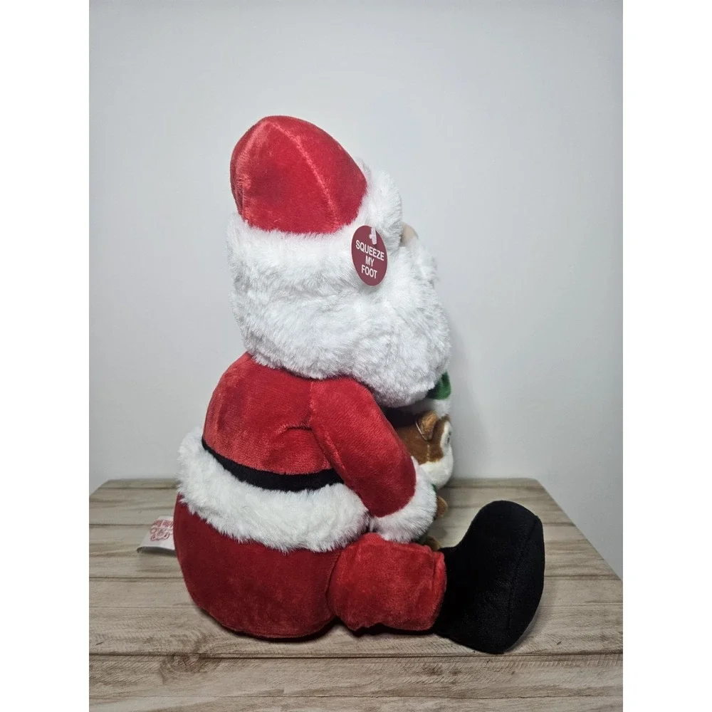 Cuddle Barn Chip n Claus Animated Christmas Santa Chipmunk Plush Musical Dancing